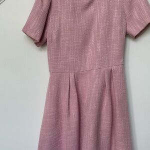 Elegant Pink Short Sleeve Dress
